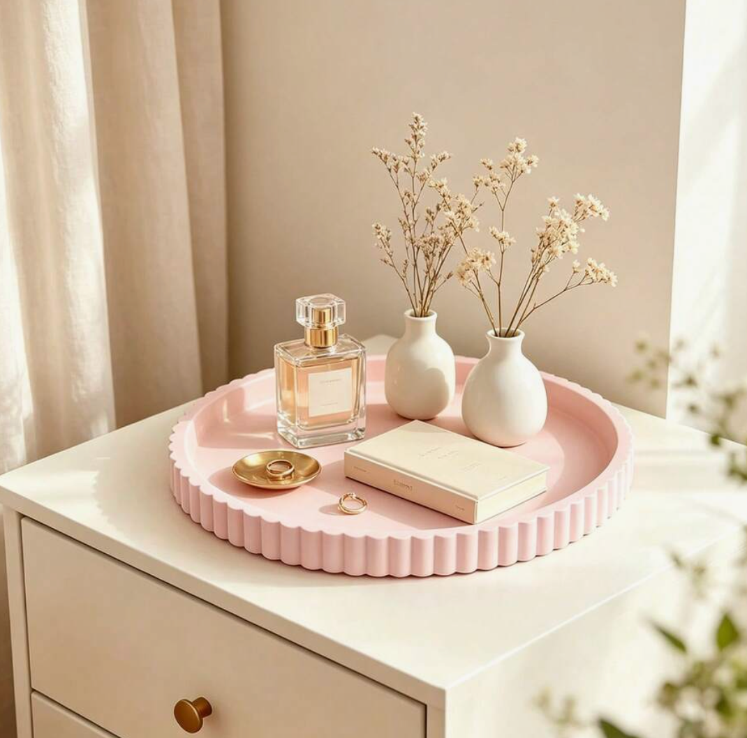 Wavy Round Jewellery & Home Storage Tray