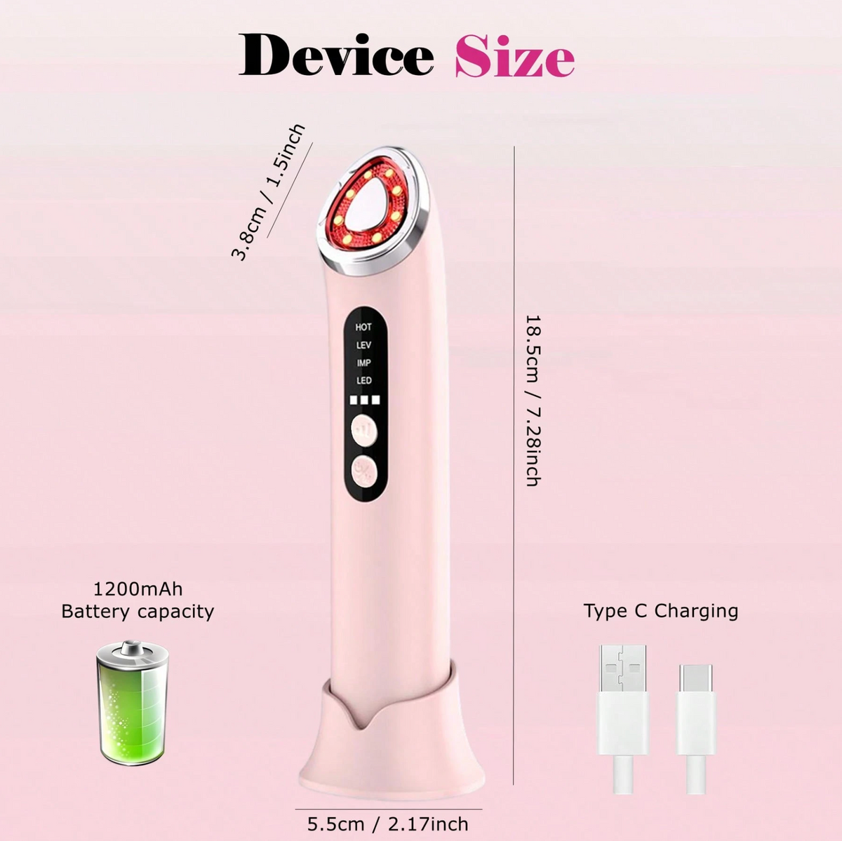 4-in-1 LED Facial Massager