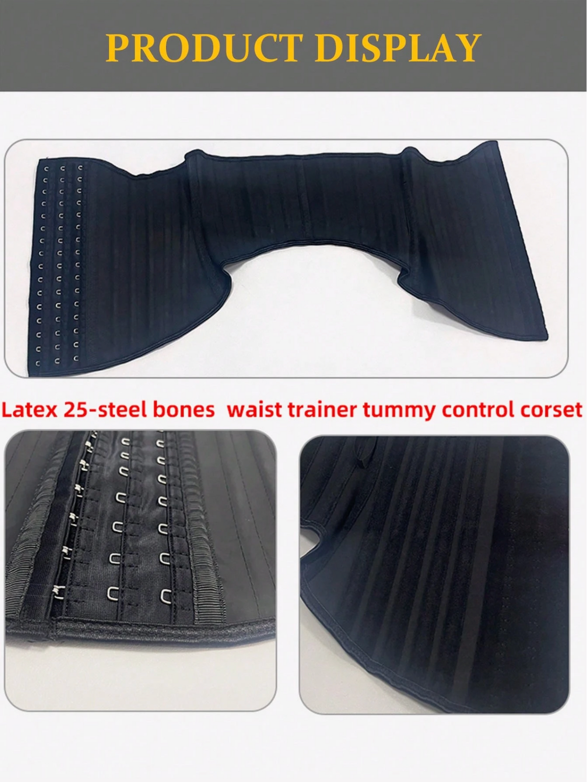 Steel-Boned Waist Trainer for Women