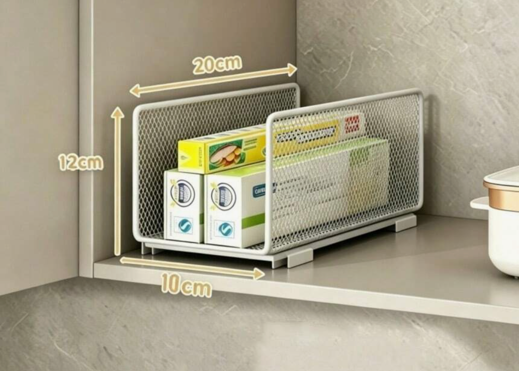 3-Piece Stackable Metal Storage Rack