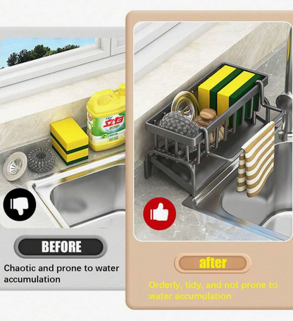 Multi-Functional Sink Storage & Sponge Rack