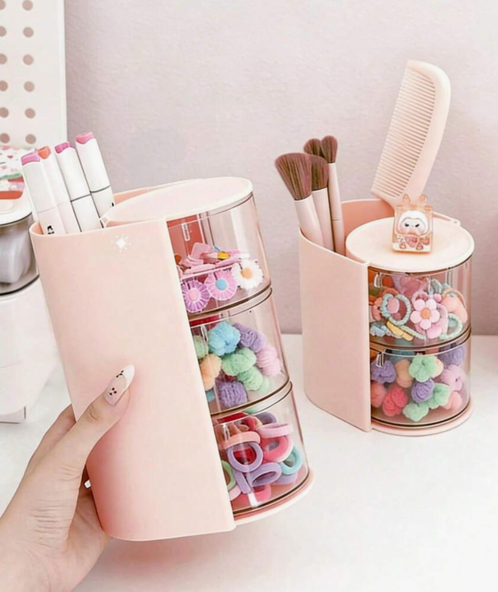 Rotating Multi-Layer Hair Accessory Organiser