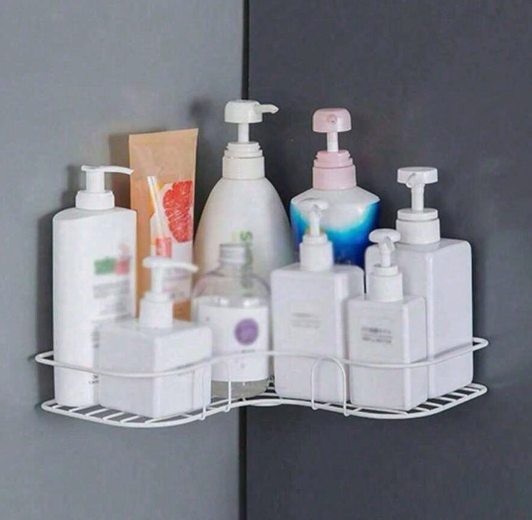 No-Drill Corner Shower & Kitchen Storage Rack