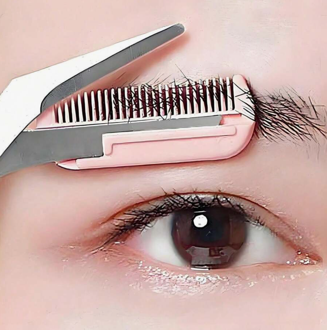 Eyebrow Scissors & Comb Grooming Set