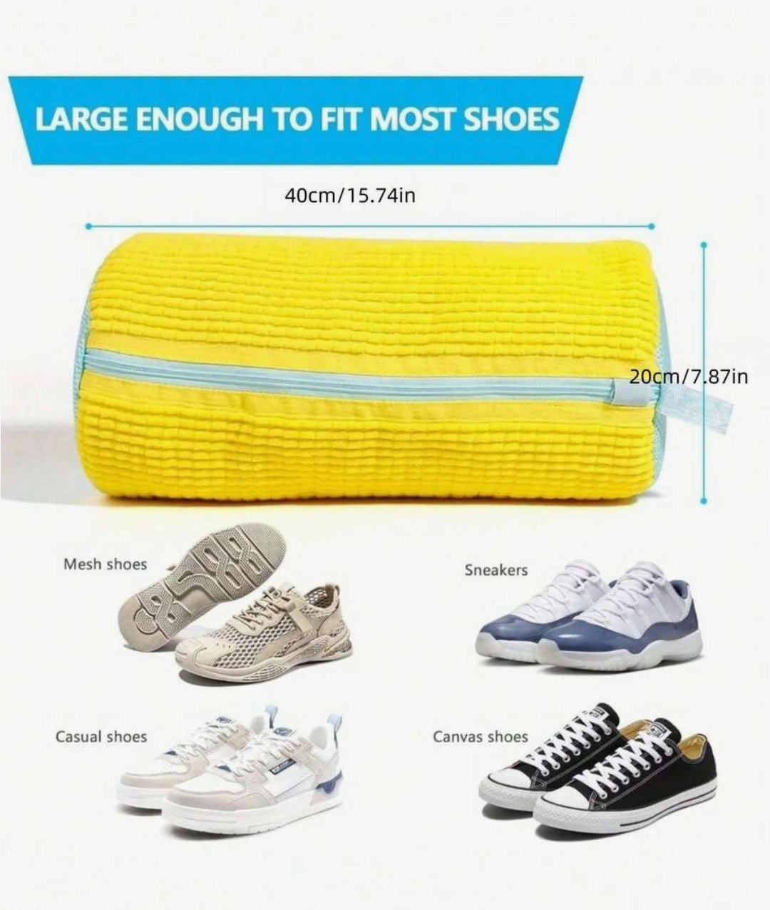 360° Shoe Washing & Drying Bag