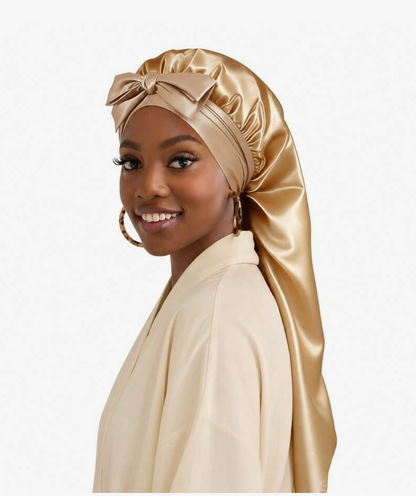Long Satin Sleep Cap for Braids & Long Hair