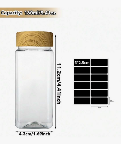Airtight Spice Jar & Label Set