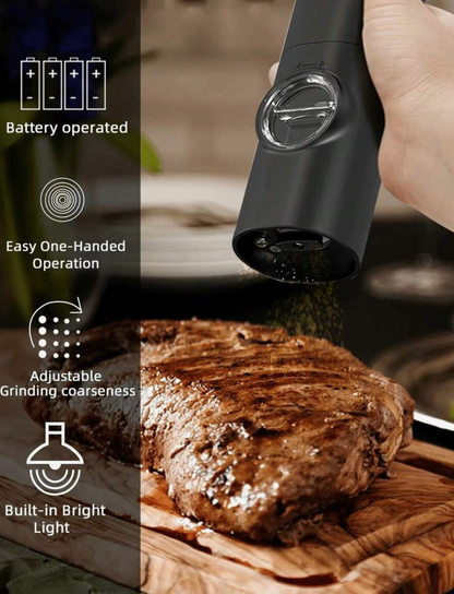 Electric Salt & Pepper Grinder – Adjustable Coarseness