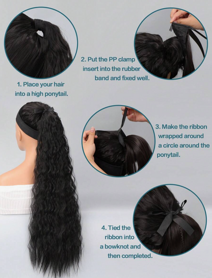 Long Curly Synthetic Hair Extensions