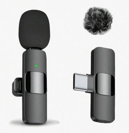 Wireless Lavalier Microphone for Android & Apple