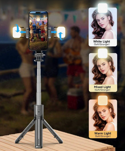 Wireless Selfie Stick Tripod with LED Light