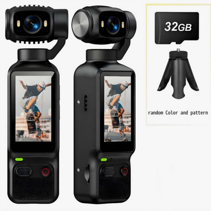 4K HD Pocket Camera with 180° Rotating Screen