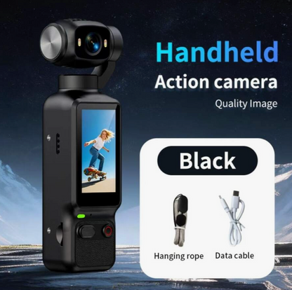 4K HD Pocket Camera with 180° Rotating Screen