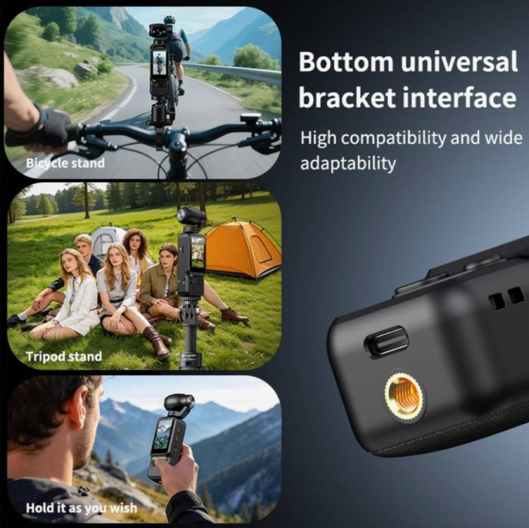 4K HD Pocket Camera with 180° Rotating Screen