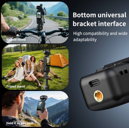 4K HD Pocket Camera with 180° Rotating Screen