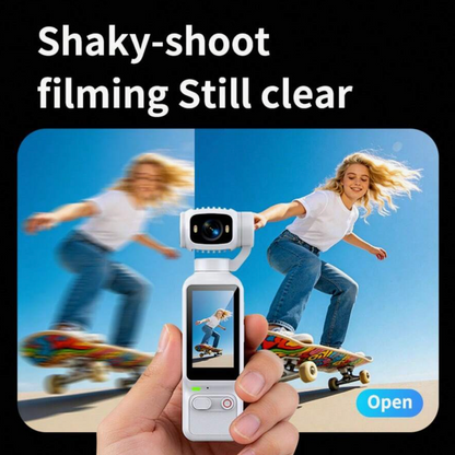 4K HD Pocket Camera with 180° Rotating Screen