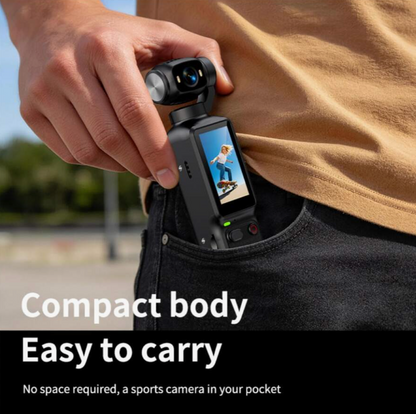 4K HD Pocket Camera with 180° Rotating Screen
