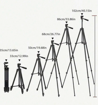 Portable Aluminum Phone & Camera Tripod