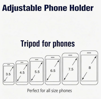 Portable Aluminum Phone & Camera Tripod