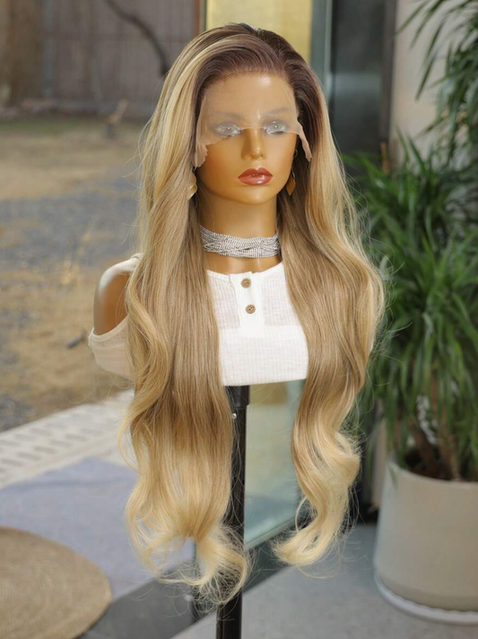 13×6 Extra Long Natural Wave Lace Front Wig - 30 inch