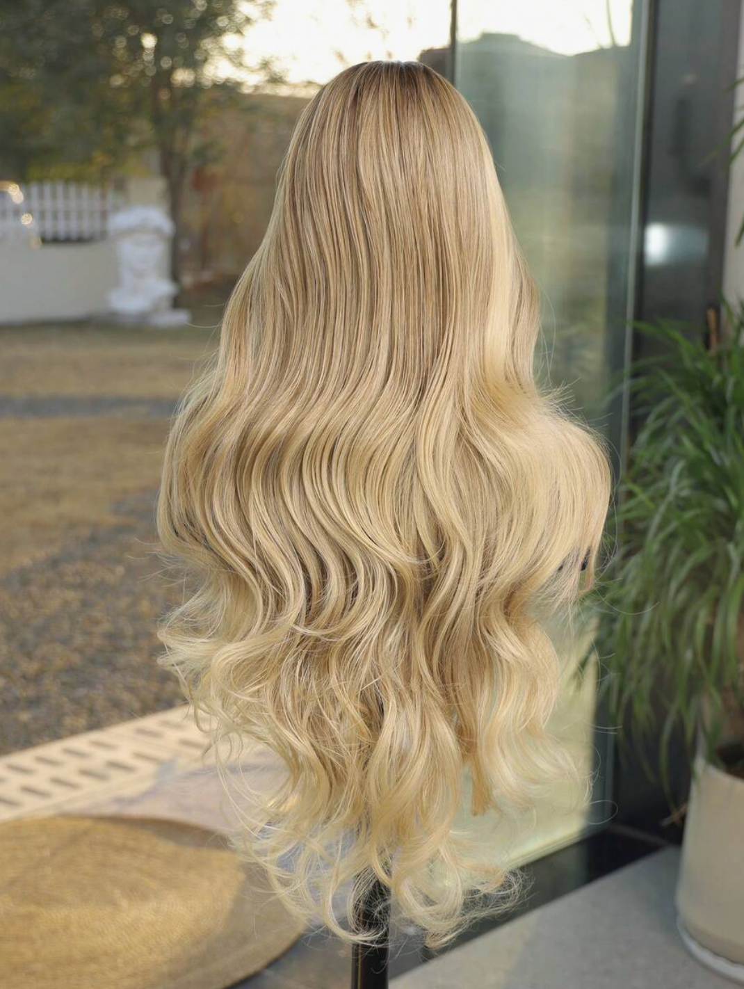 13×6 Extra Long Natural Wave Lace Front Wig - 30 inch