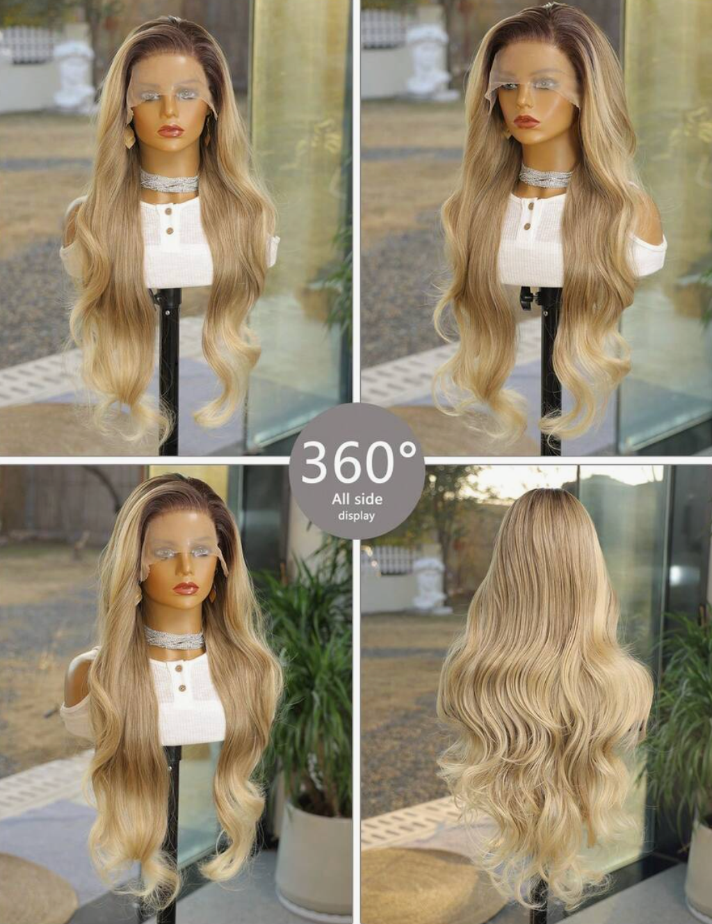 13×6 Extra Long Natural Wave Lace Front Wig - 30 inch