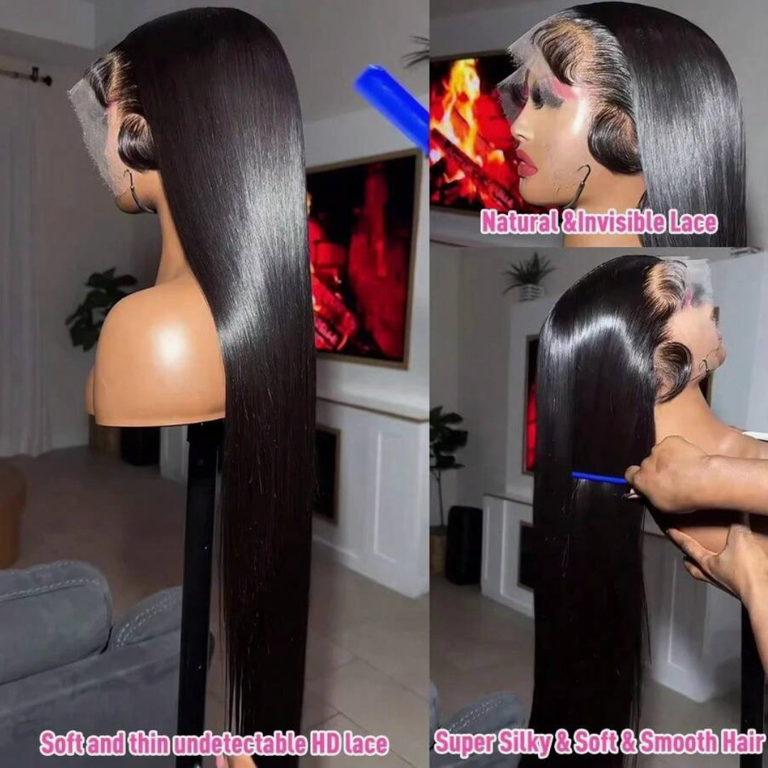 HD Transparent Lace Front Straight Wig