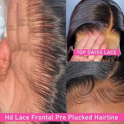 HD Transparent Lace Front Straight Wig