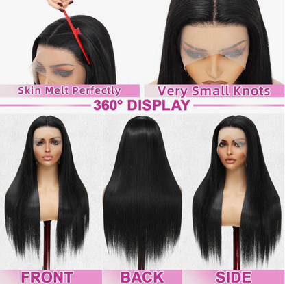 HD Transparent Lace Front Straight Wig