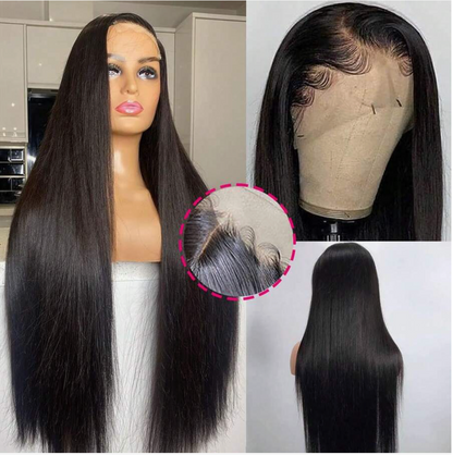 HD Transparent Lace Front Straight Wig