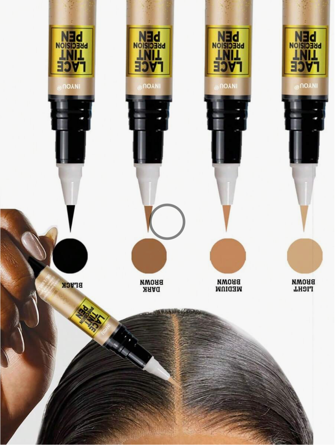 5ml Lace Wig Dyeing Pen – Easy Colour Touch-Up