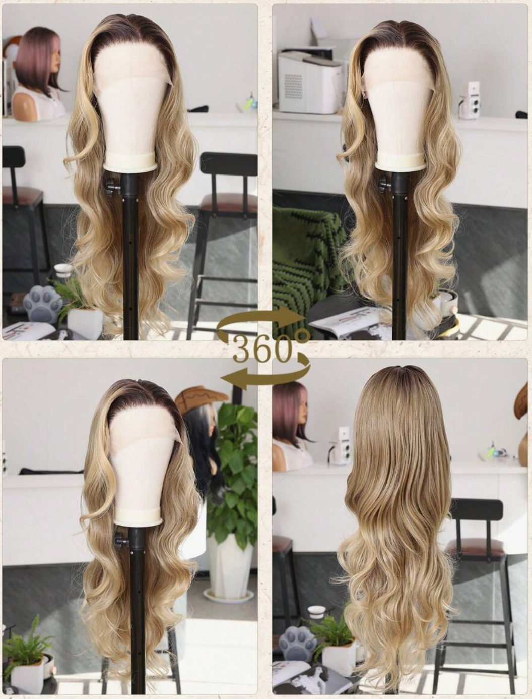 30-Inch Blonde 13×6 Lace Front Body Wave Wig