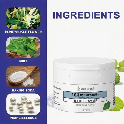Mint Hydroxyapatite Tooth Powder – Fluoride-Free
