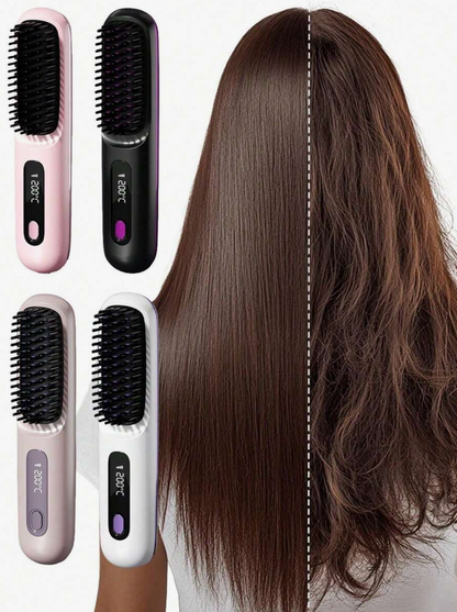 Portable Wireless Hair Straightening Comb