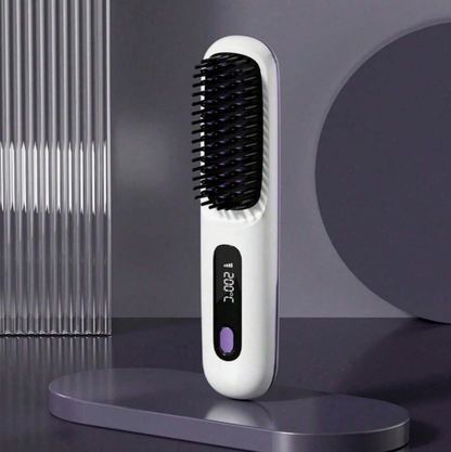 Portable Wireless Hair Straightening Comb