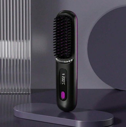 Portable Wireless Hair Straightening Comb