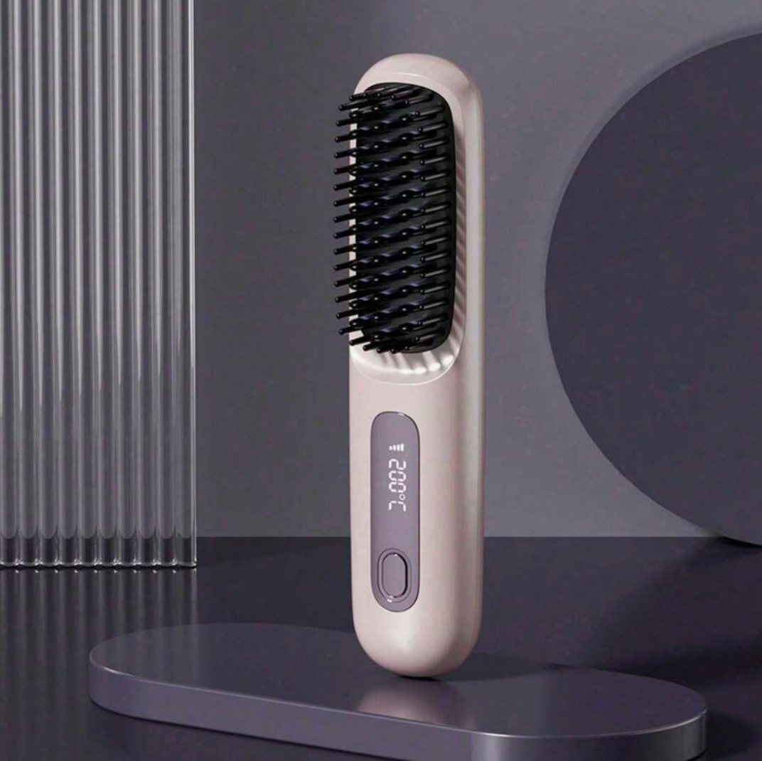 Portable Wireless Hair Straightening Comb