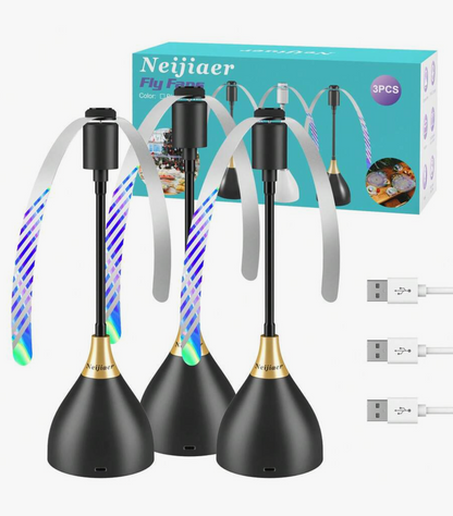 Portable Fly Repellent Fan – USB & Battery Powered Desktop Fly Deterrent