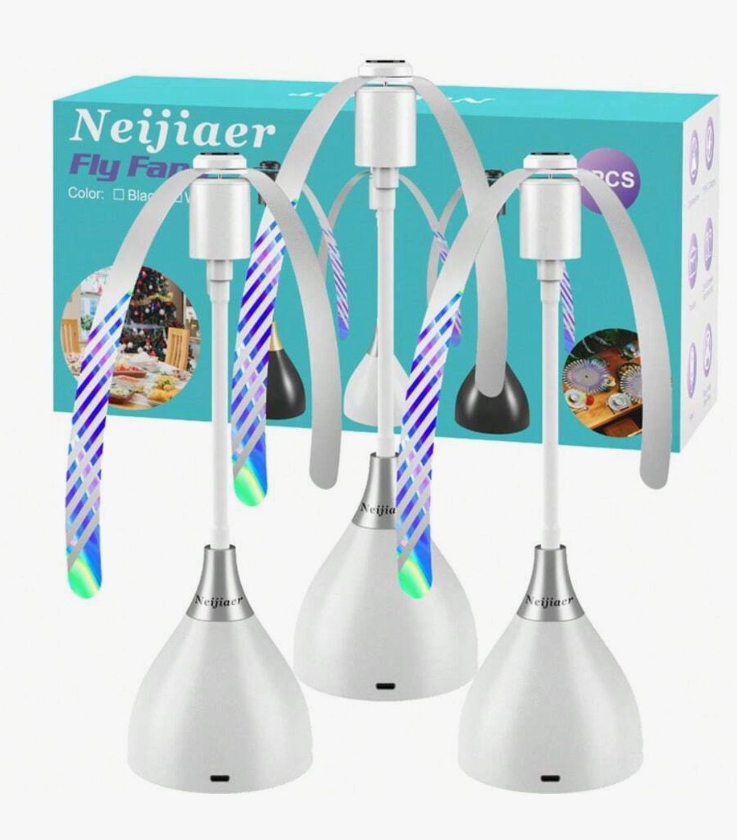 Portable Fly Repellent Fan – USB & Battery Powered Desktop Fly Deterrent