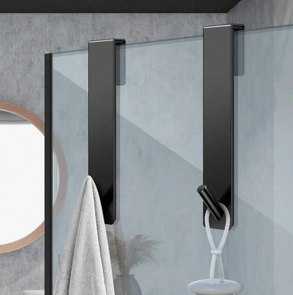 2-Piece Frameless Glass Shower Door Hooks