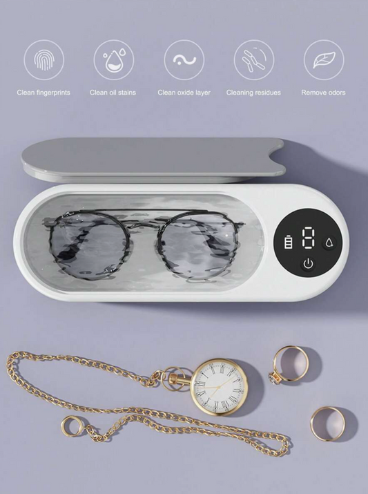 Portable Ultrasonic Cleaner – USB Type-C Vibration Cleaner for Glasses, Jewellery & Small Items