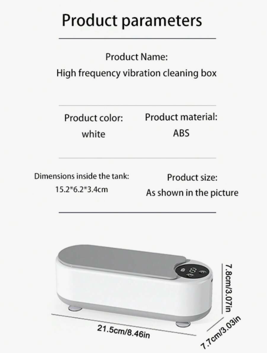 Portable Ultrasonic Cleaner – USB Type-C Vibration Cleaner for Glasses, Jewellery & Small Items