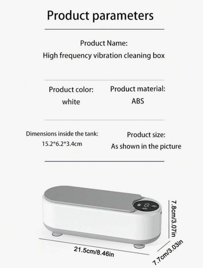 Portable Ultrasonic Cleaner – USB Type-C Vibration Cleaner for Glasses, Jewellery & Small Items