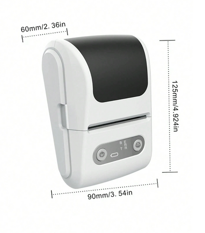 Mini Thermal Label Printer – Bluetooth Portable Inkless Sticker & Label Maker