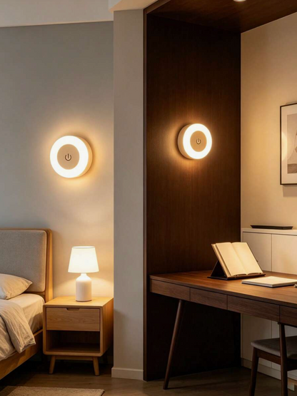 Dimmable LED Touch Night Light – Rechargeable Wireless Cabinet & Wall Light