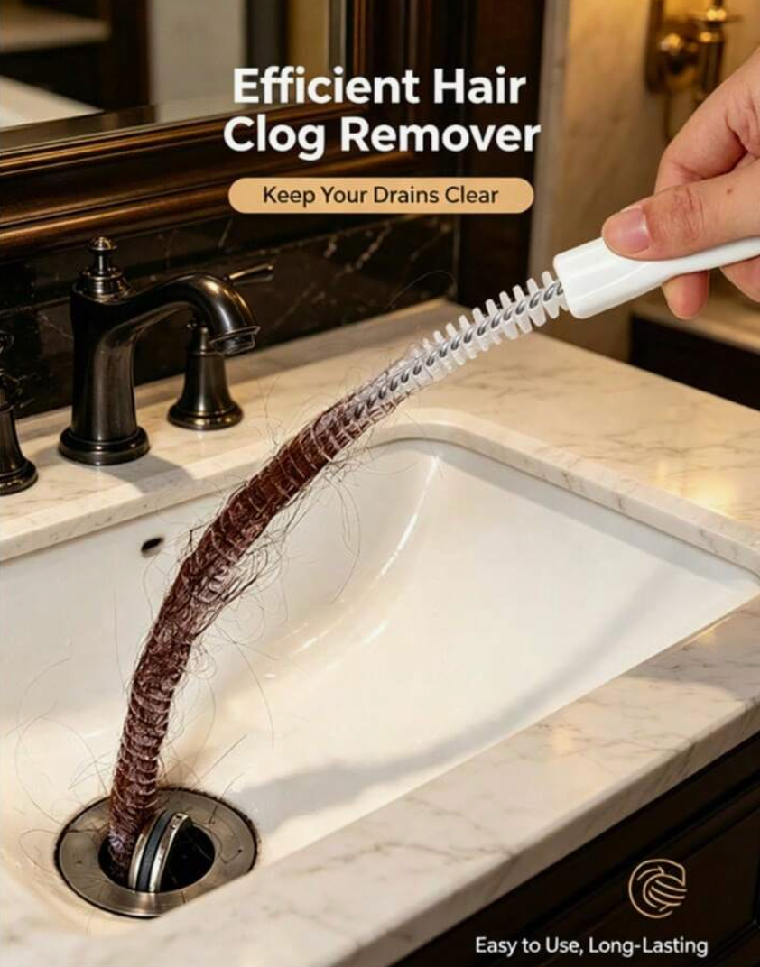 Drain Cleaning Tool – Flexible Hair & Clog Remover for Sinks, Pipes & Drains
