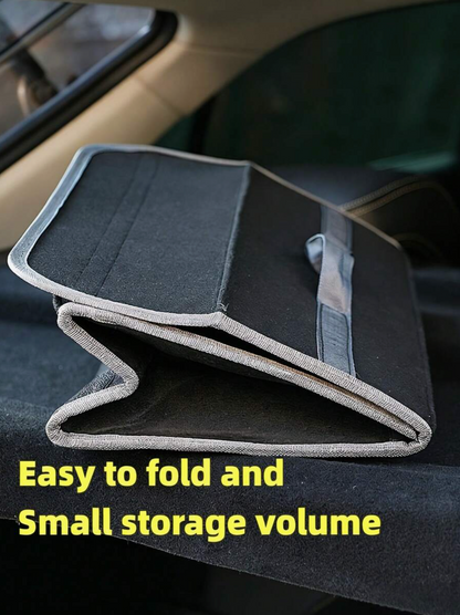 Felt Fabric Foldable Car Trunk Storage Bag – Grey Vehicle Boot Organiser