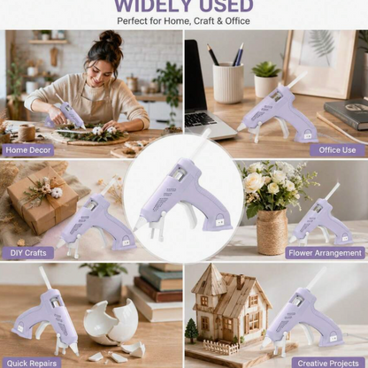 Cordless Hot Glue Gun Kit – USB Rechargeable Glue Gun with 20 Glue Sticks
