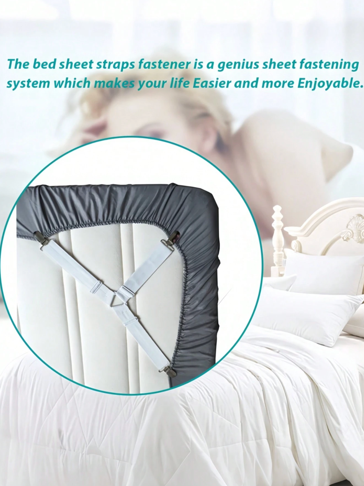 Triangle Quilt Holders – Adjustable Metal Clip Sheet & Quilt Fixing Straps
