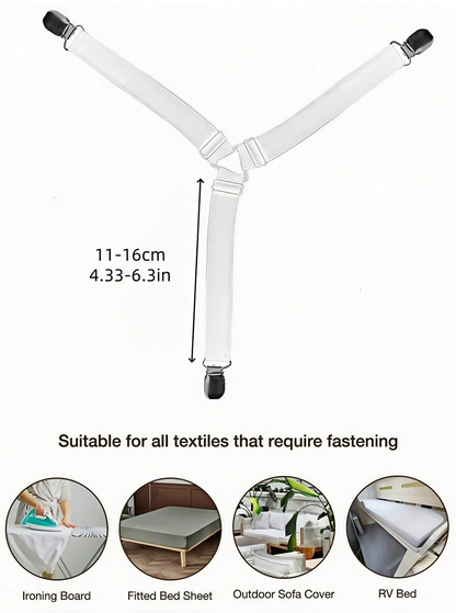Triangle Quilt Holders – Adjustable Metal Clip Sheet & Quilt Fixing Straps